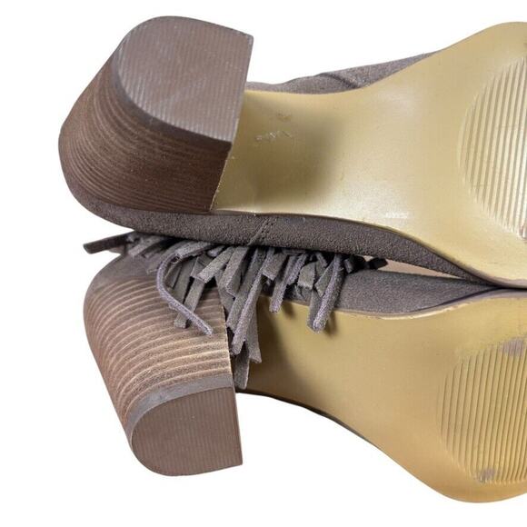 Steve Madden Cian Womens Western Fringe Ankle Boots Booties Brown Shoes sz 7.5 - Picture 14 of 16